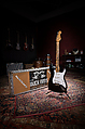 "Blackie" composite Stratocaster, Fender, Ash, maple, walnut, chrome, nickel, plastic